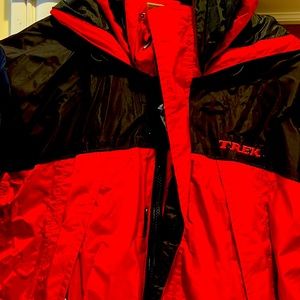 Trek biking rain jacket unisex size large